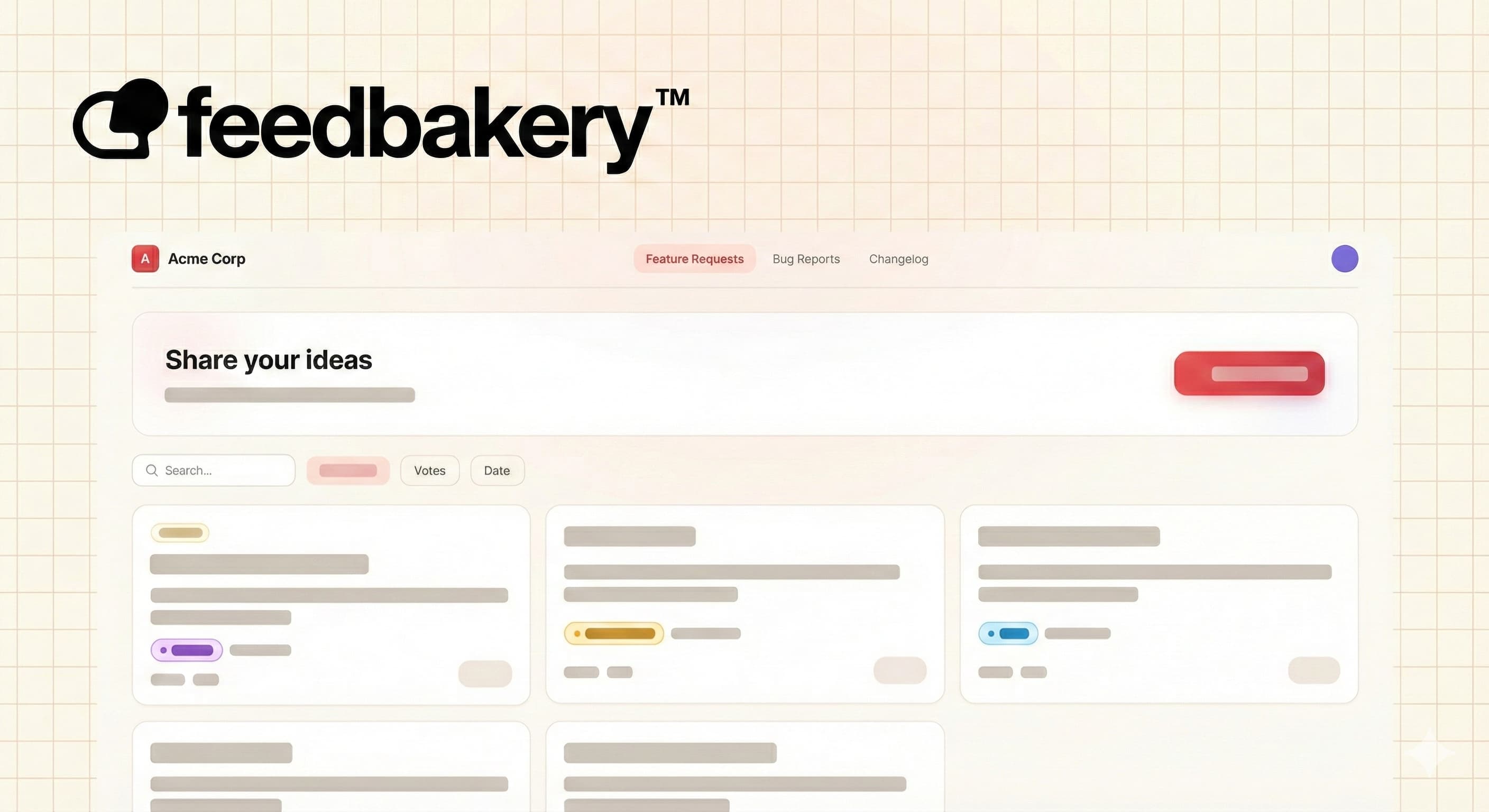 Feedbakery demo preview